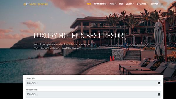 LTheme Hotel Booking - шаблон для отеля на WordPress