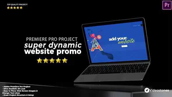 Super Dynamic Website Promo - шаблон для Premiere Pro