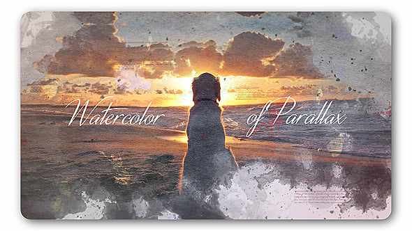 Watercolor Parallax Slideshow для After Effects