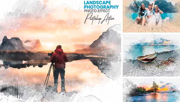 Landscape Photography Watercolor для Photoshop