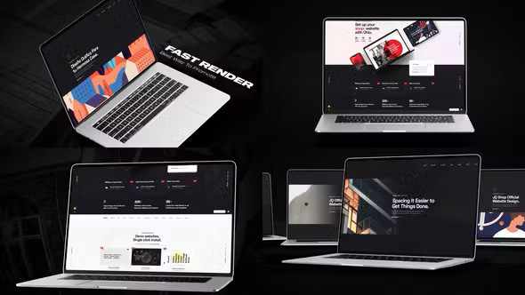 Fast Laptop Website Promo - проект презентации для After Effects