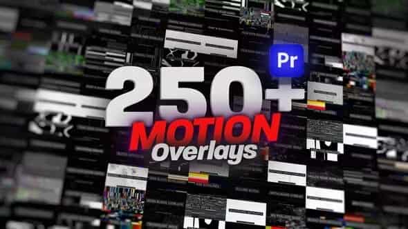 Animated Motion Overlays Pack для Premiere Pro