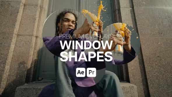 Premium Overlays Window Shapes для Premiere Pro и After Effects