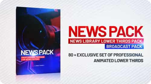 News Pack Lower Thirds Mogrt для Premiere Pro