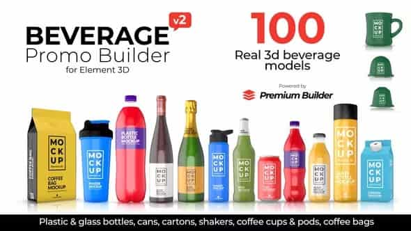 Beverage Promo Builder - проект для напитков на After Effects