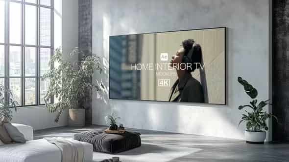 Home Interior TV Mockups для After Effects