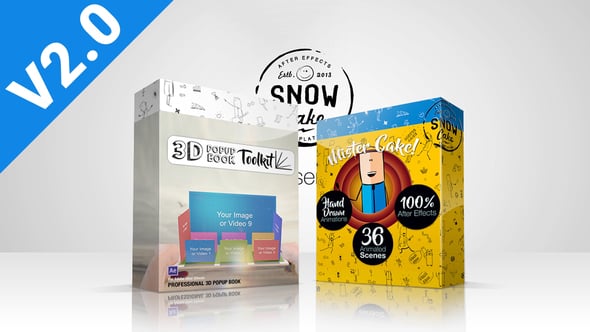 3D Pop-Up Book Explainer Toolkit & Story Pack для After Effects