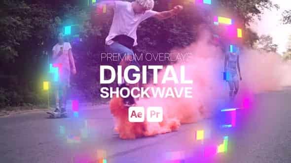 Premium Overlays Digital Shockwave для Premiere Pro