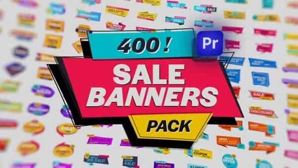 Animated Sale Banners Pack для Premiere Pro