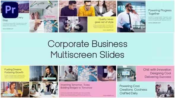 Minimal Multiscreen Corporate Business Slideshow для Premiere Pro