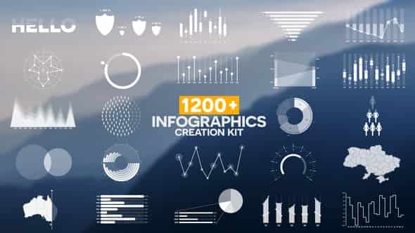 1200+ Infographics Pack для After Effects