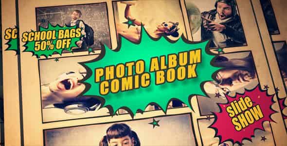 Photo Album Comic Book для After Effects