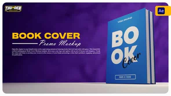 Book Cover Promo Mockup для After Effects