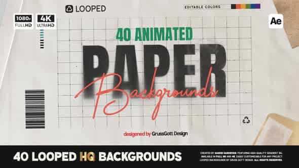 Paper Backgrounds - проект для After Effects