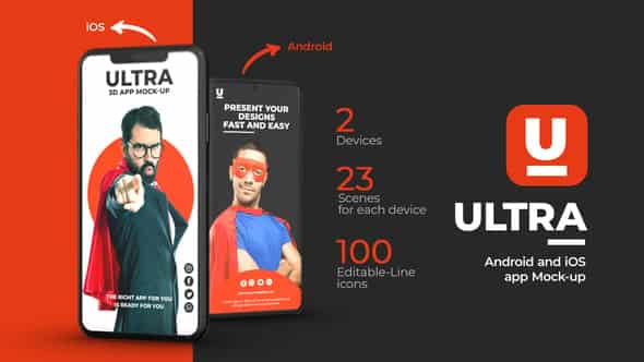 Ultra App Promo - шаблон для After Effects