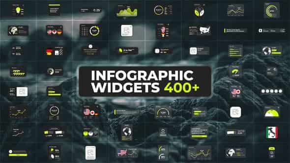 Infographics Pack - Glass Widgets для After Effects