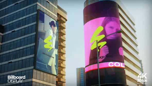 Public Space Urban Billboard для After Effects