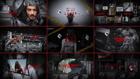 Thriller Title Sequence для After Effects