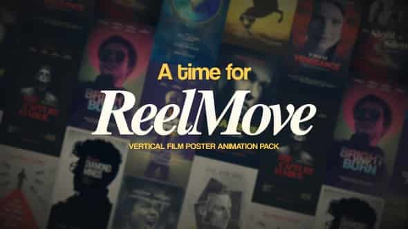 Vertical Film Poster Titles для After Effects