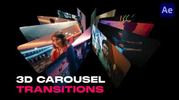 3D Carousel Transitions для After Effects