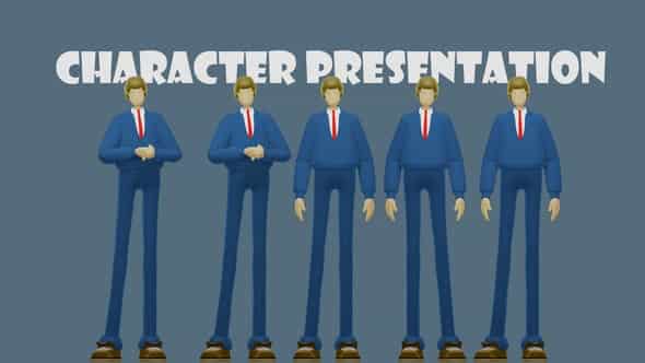 The Curly Man Presentation Character для After Effects