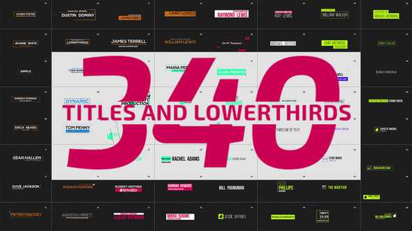 Motion Titles and Lowerthirds для After Effects