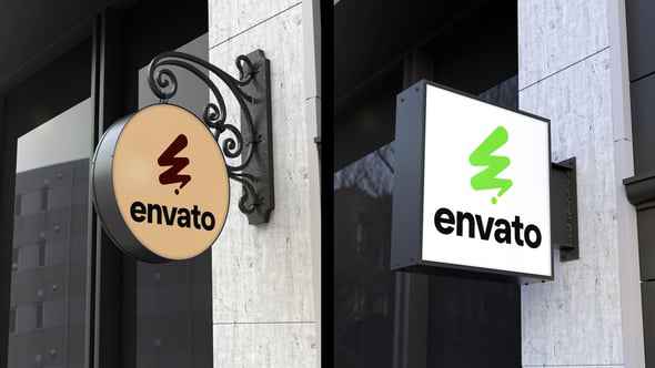 Mock Up Wall Sign для After Effects Mock Up Wall Sign для After Effects