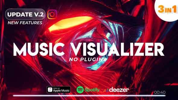 Music Visualizer Spectrum для After Effects