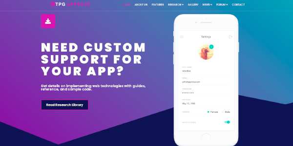 TPG Appress - шаблон для приложений на WordPress