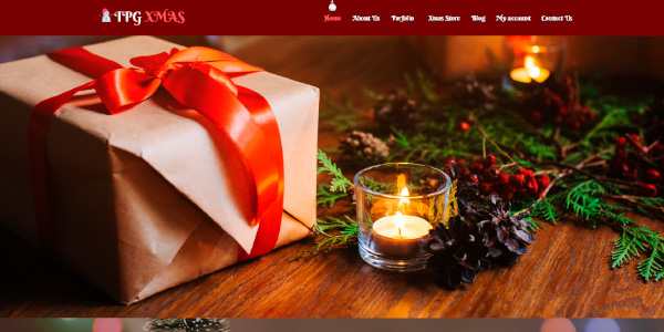 TPG Xmas - тема для рождественского магазина на WordPress