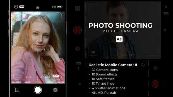 Photo Shooting - Mobile Camera для After Effects