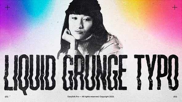 Liquid Grunge Typography для Premiere Pro