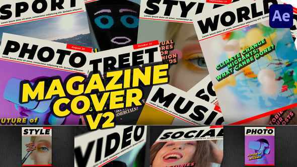 Magazine Cover для After Effects