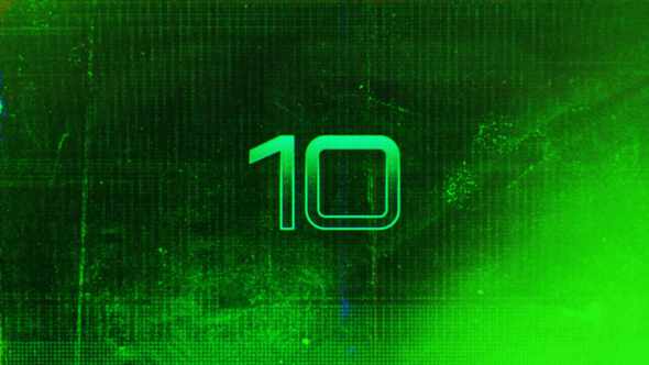 Glitched Countdown Logo для After Effects