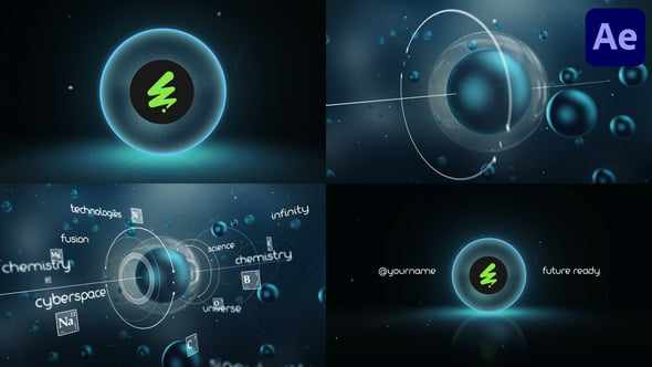 Molecules Logo Reveal для After Effects Molecules Logo Reveal для After Effects
