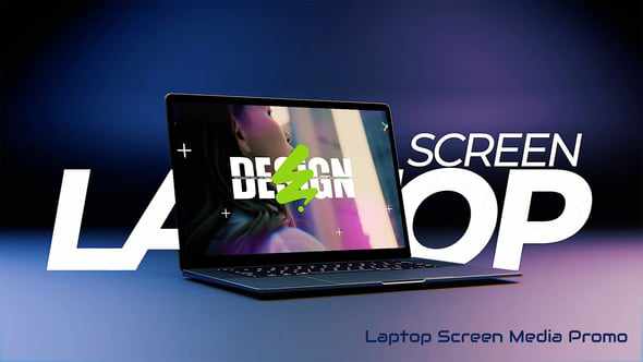 Elegant Laptop Screen Mockup для After Effects
