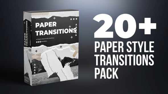 20 Paper Style Transition Pack для After Effects 20 Paper Style Transition Pack для After Effects