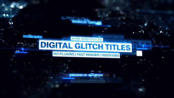 Digital Glitch Titles для After Effects