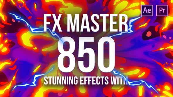 FX Master - Cartoon Action Elements для After Effects и Premiere Pro