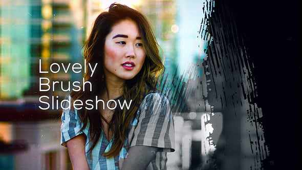 Lovely Brush Slideshow для After Effects