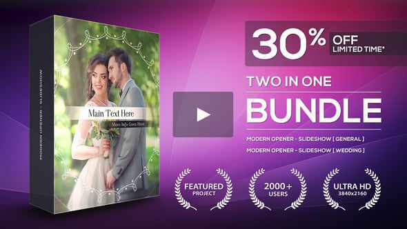 Modern Opener - Slideshow для After Effects