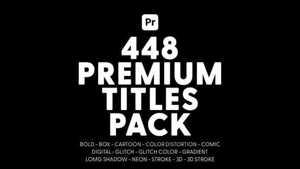Premium Titles Pack для Premiere Pro