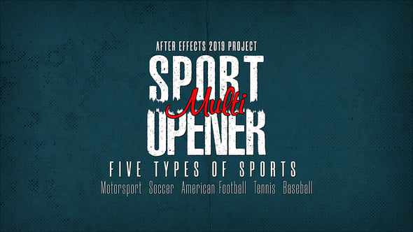 Multi Sport Opener для After Effects