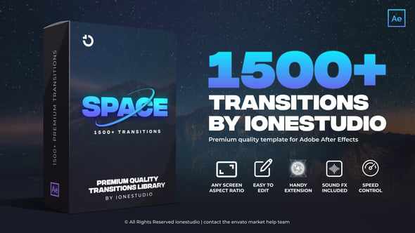 1500+ Transitions для After Effects