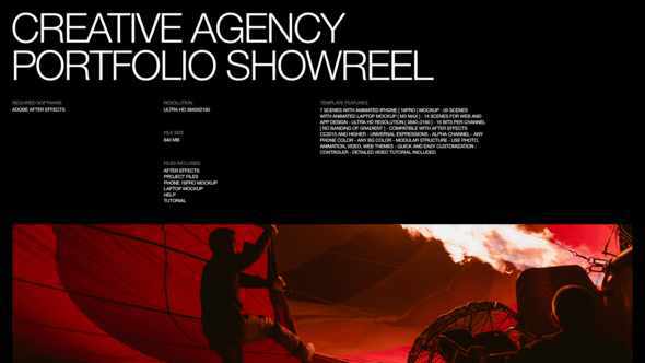 Creative Agency Portfolio Showreel для After Effects