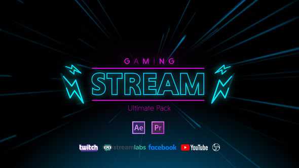 Stream Gaming Pack для After Effects и Premiere Pro