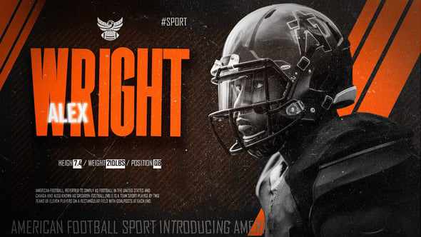 Sport Player Intro для After Effects