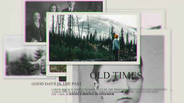 Vintage Family Memories Opener | Old Photo Slideshow для After Effects