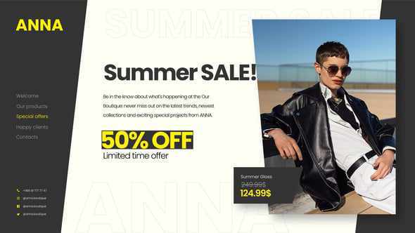 Fashion Store Promo - MOGRT для Premiere Pro