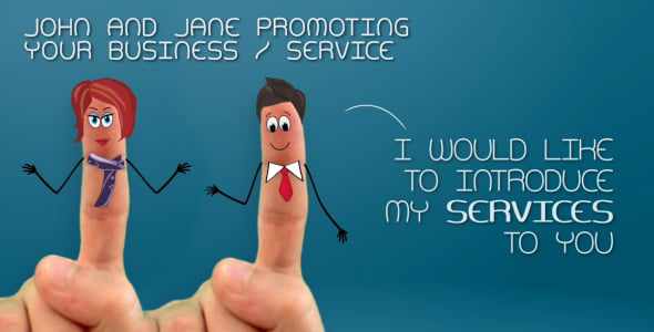 John and Jane Promoting Your Business/Service для After Effects